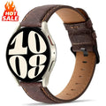20mm 22mm Leather strap for Samsung Galaxy watch 7/FE/4/6/classic/5/5 pro 45mm Retro bracelet Huawei Gt 5-4-3-pro-2-2e bands