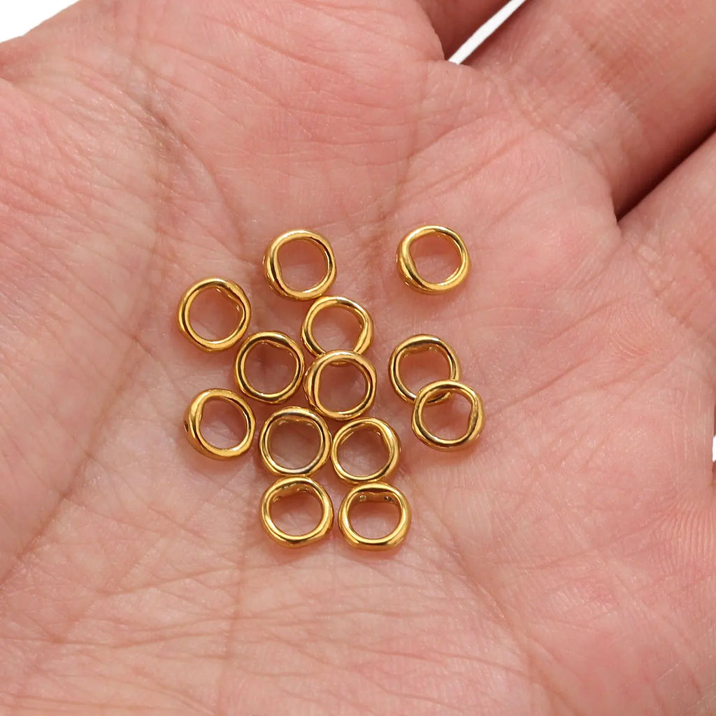 20pcs Stainless Steel Clasps End Connectors Hooks for Beading Supplies DIY Pearl Bracelet Necklace Jewelry Making Accessories