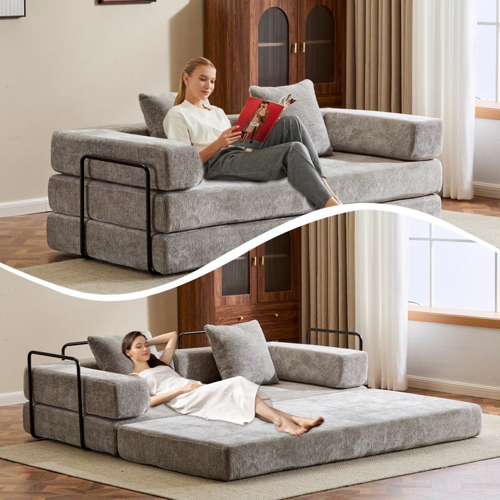 US Ready Stock Compressed Sofa Bed Foldable Sofa in a Box Fast Delivery Living Room Furniture Space Saving No Waiting