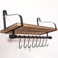Wall Shelf Mounted Rustic Wood For Bathroom Kitchen
