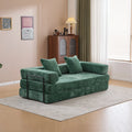 Memory Foam Sofa Bed 3 in 1 Foldable Vacuum Packed for Small Space with Storage Ottoman