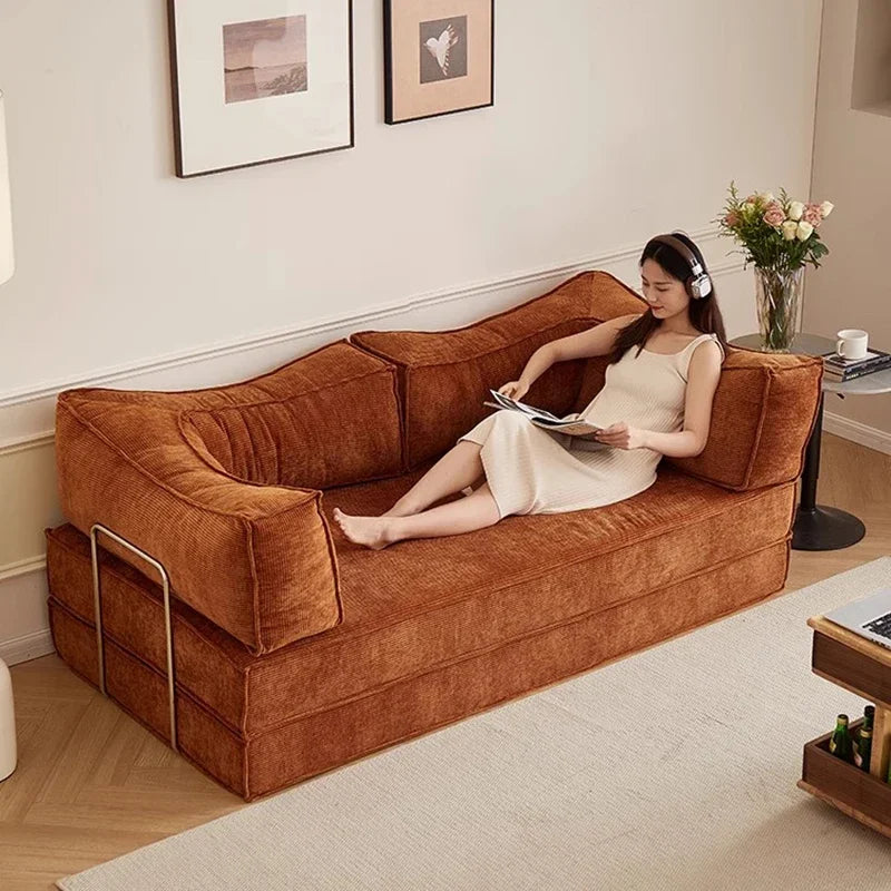 Custom Size Contemporary Convertible Extendable Sleeper Sofa-Low Price 3-Seater Living Room Small MOQ 1 Piece Dropshipping