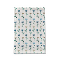 Colorful Ink Flower Tea Towel