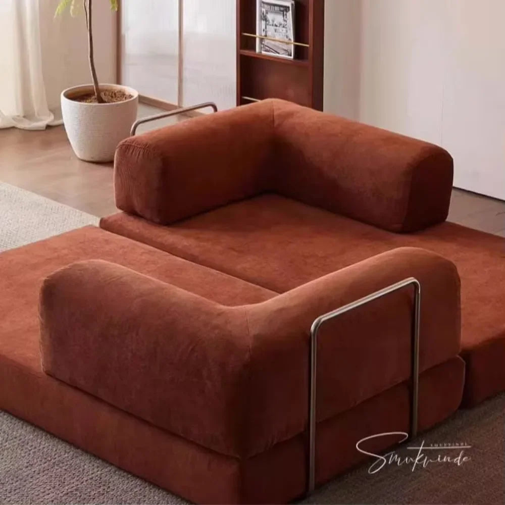 China Convertible Sofa Bed Foldable Vacuum Compression Frameless Boneless Air Compression Sofa Bed Bed Cover for Apartment