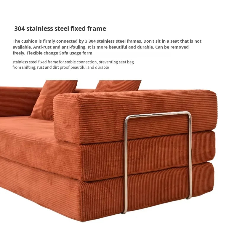 Modular Retractable Sofa Bed For Modern Home Office Bedroom Or Apartment Whole House Interior Furniture Compression Sofa Bed