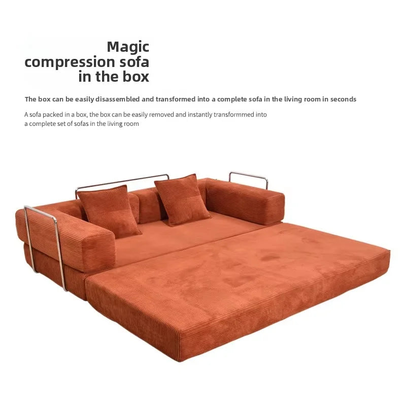 Modular Retractable Sofa Bed For Modern Home Office Bedroom Or Apartment Whole House Interior Furniture Compression Sofa Bed