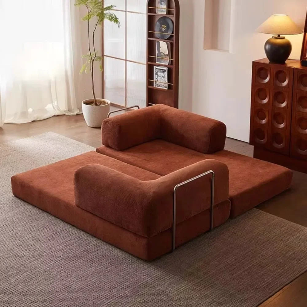 China Convertible Sofa Bed Foldable Vacuum Compression Frameless Boneless Air Compression Sofa Bed Bed Cover for Apartment