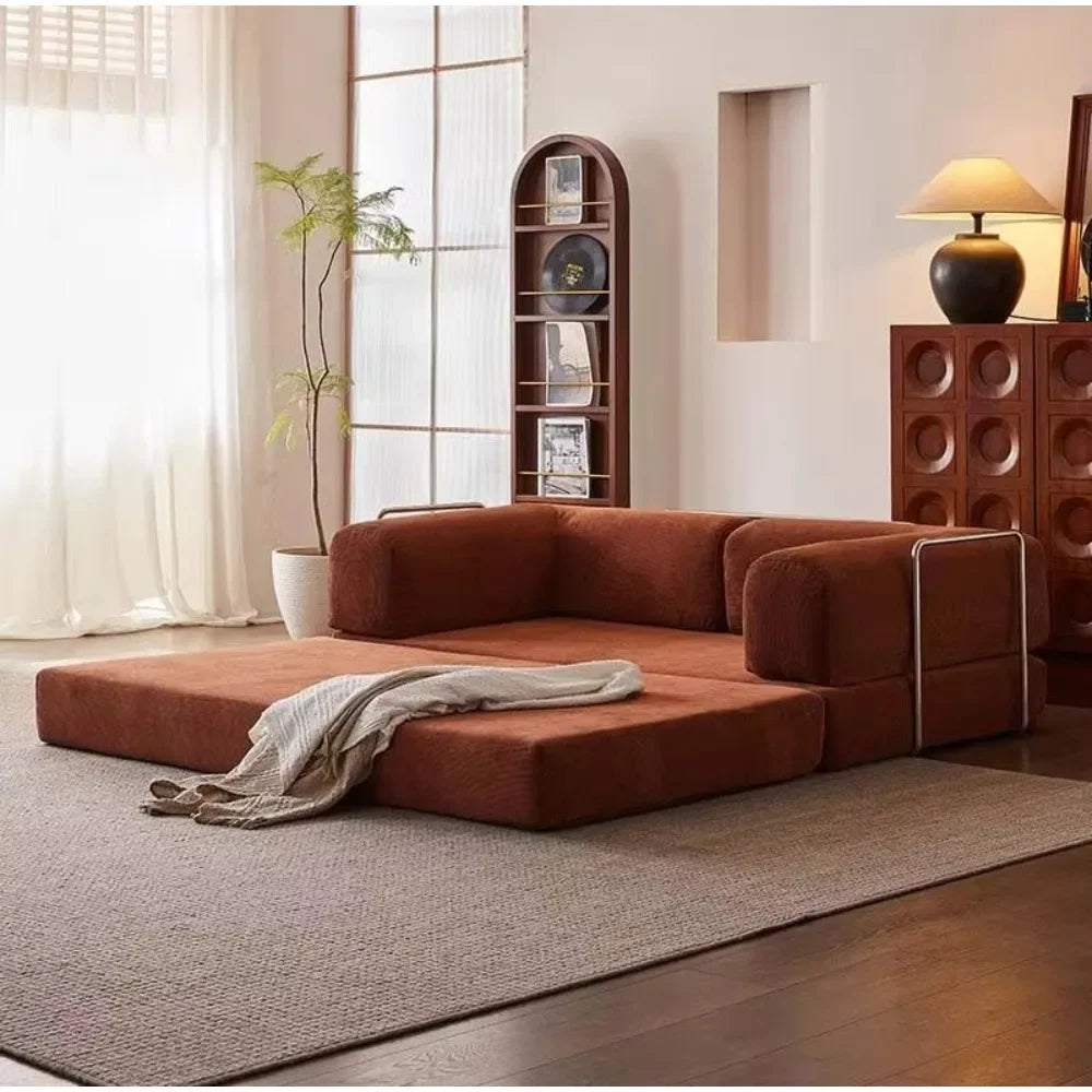 China Convertible Sofa Bed Foldable Vacuum Compression Frameless Boneless Air Compression Sofa Bed Bed Cover for Apartment