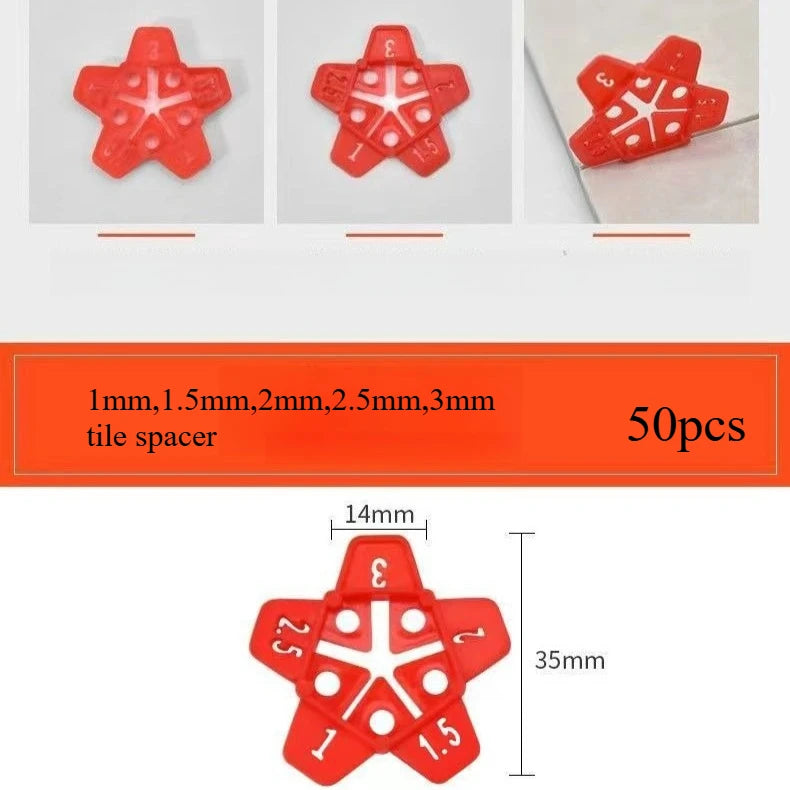 100PCS Tile Leveling System Clips Spacer PE Material Spacers for Ceramic Wall Tile Leveling Construction Tools  Building Tools