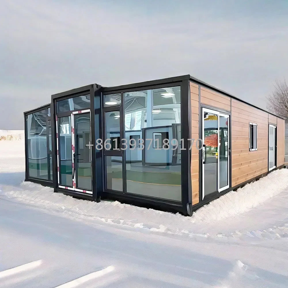 20FT Prefabricated Tiny House Luxury Prefab Expandable Container Mobile Homes with 3bedroom/Bathrooms and Modular Design