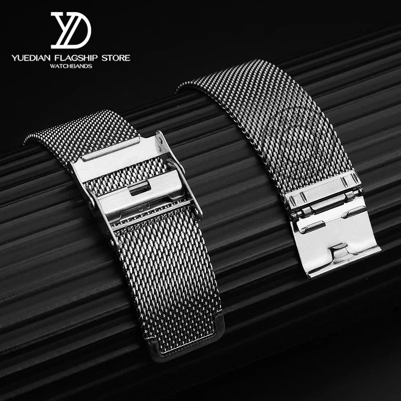 For Casio Moon phase square Stainless Steel Watch Strap MTP-M300 M305 MTP-1375 1374 Milan Mesh Men‘s 20mm 22mm Woman Bracelet