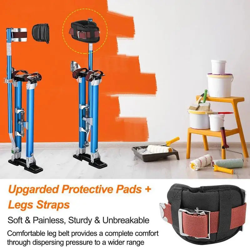Drywall Stilts Straps Drywall Stilt Replacement Straps Adjustable Household Wall Painting Tools For Construction Renovation