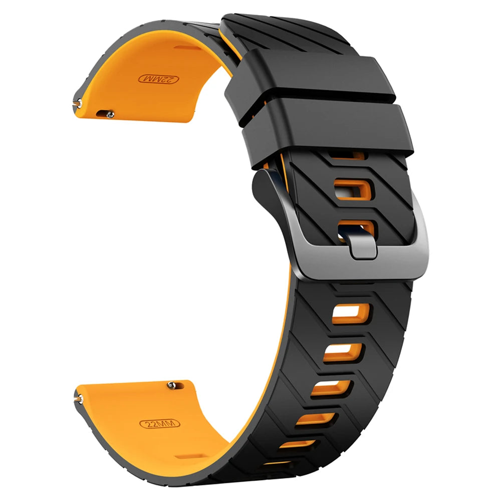 22mm Silicone Men Women Replace Watch Band For SUUNTO RACE 2 S/RUN /OCEAN/VERTICAL/5 PEAK/9 PEAK PRO DLC Bracelet Accessories