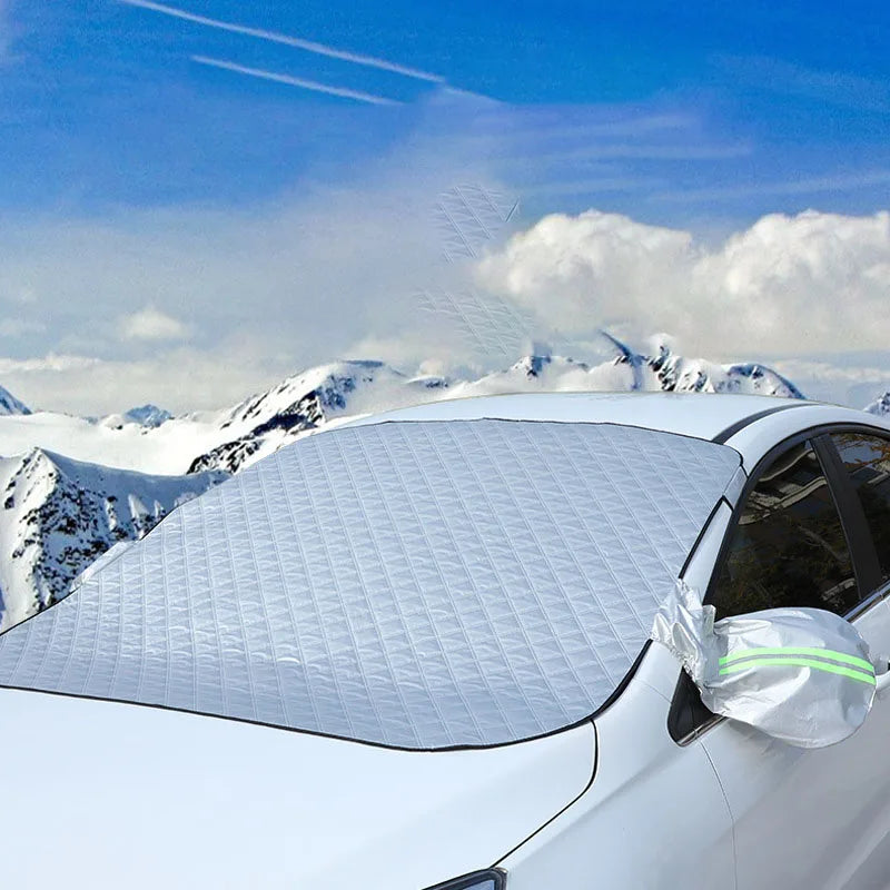 Sunshade and sun visor for car snow and frost protection