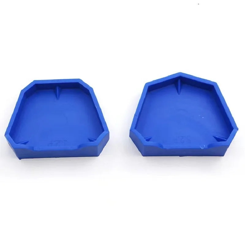 6pcs Dental Model Base Set Plaster Model Tray Silicon Rubber Impression Model Tools 3 Sizes Dentist Laboratory Former Base Kit