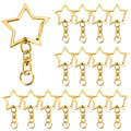 15/25/40 Set Star Shaped Rotating Spring Keychain, Suitable For  Keychain Lanyard, DIY Crafts, Holiday Gift, Bag Decorations