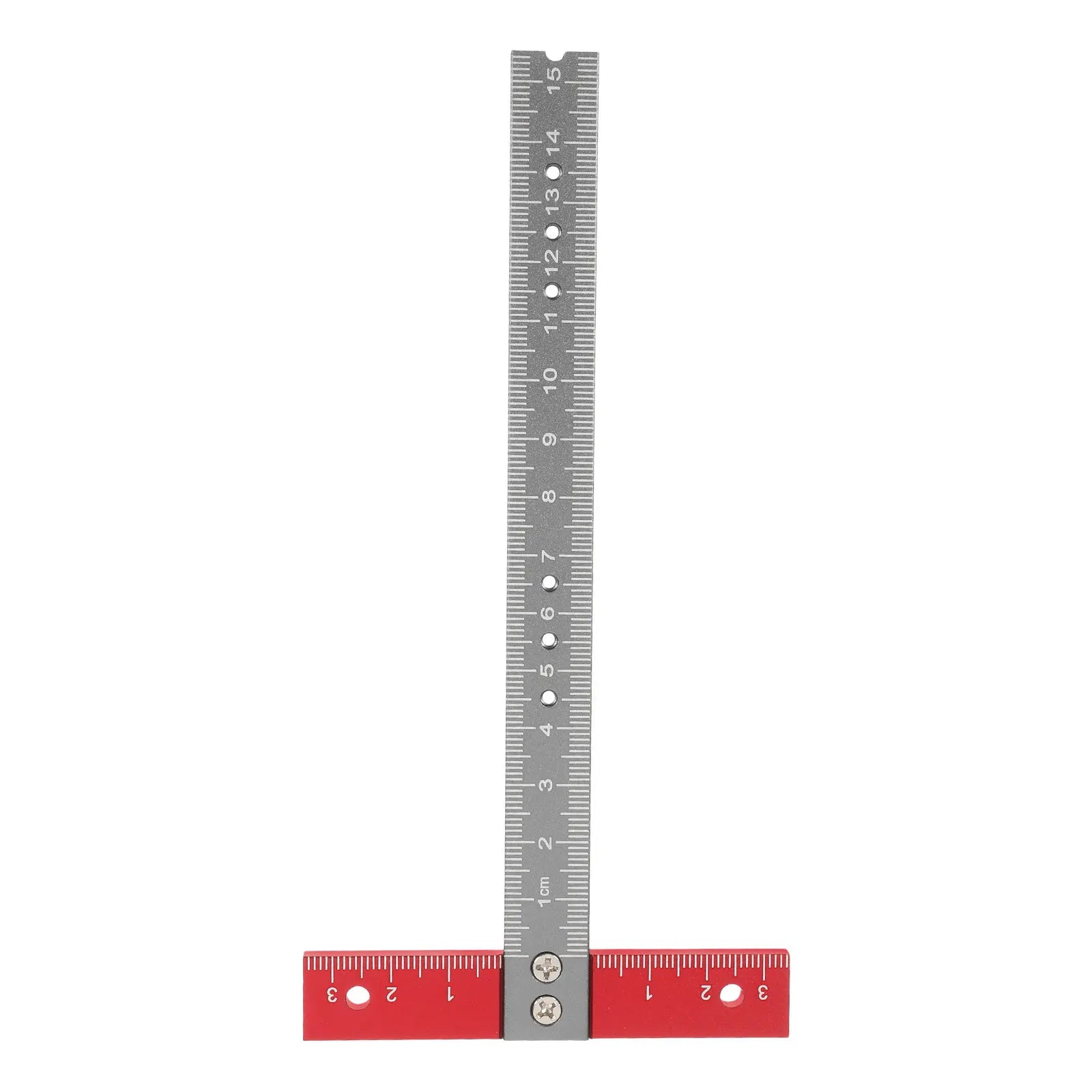 T-Shaped Aluminum Alloy Right Angle Ruler Precision Woodworking Measuring Tool for Carpenters DIY Marking Drafting Construction