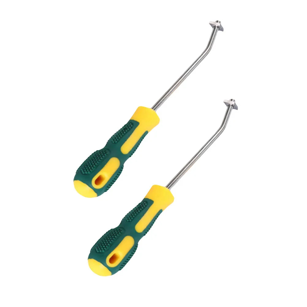 2Pcs Tile Joint Tool High Tungsten Steel Construction Easy Grip Handle Tile Gap Cleaning Tool for Bathroom