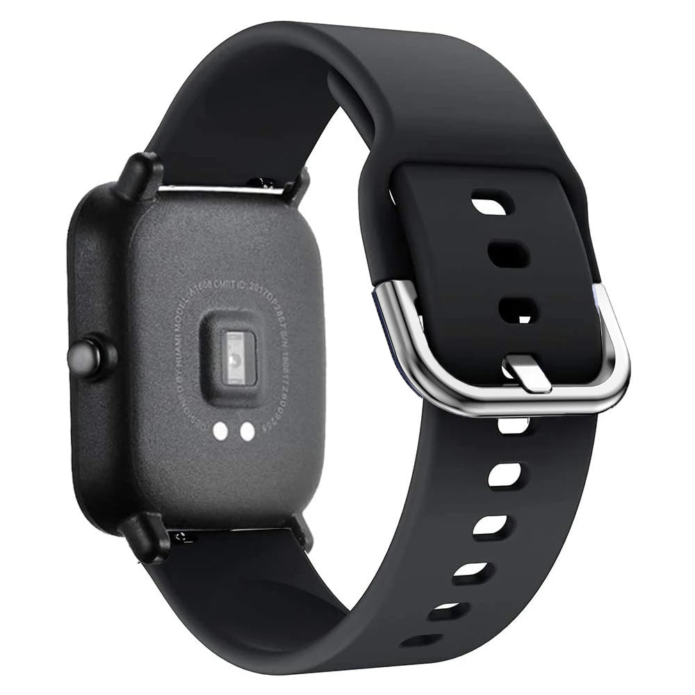20mm/22mm Silicone band For Amazfit GTS/2/2e/3/4 GTS2 Mini/GTR 4/3/Pro/47mm/GTR2/2e/stratos/3 Bracelet Bip/U/S/lite Watch strap