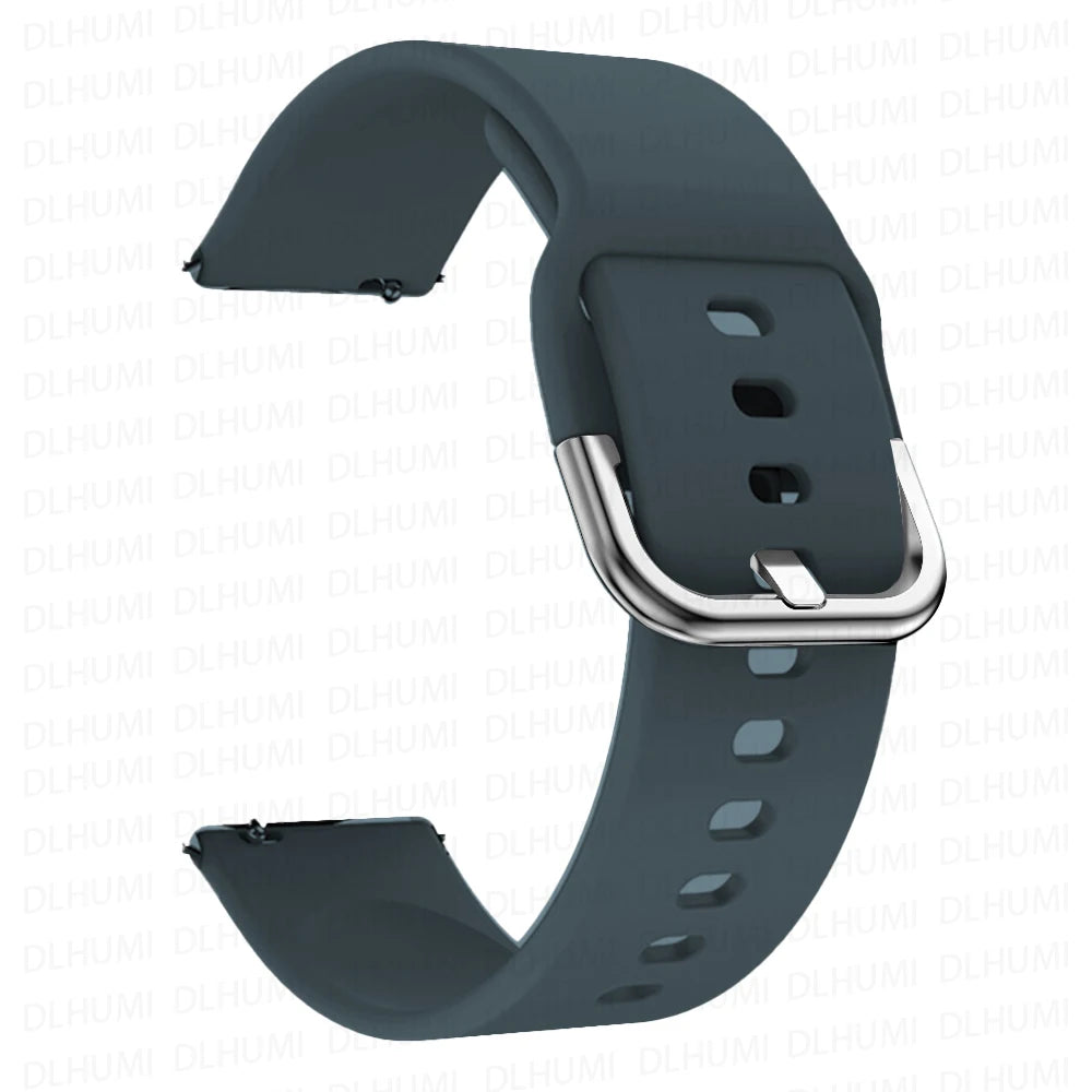 20mm/22mm Silicone band For Amazfit GTS/2/2e/3/4 GTS2 Mini/GTR 4/3/Pro/47mm/GTR2/2e/stratos 2/3 Bracelet Amazfit bip Watch strap