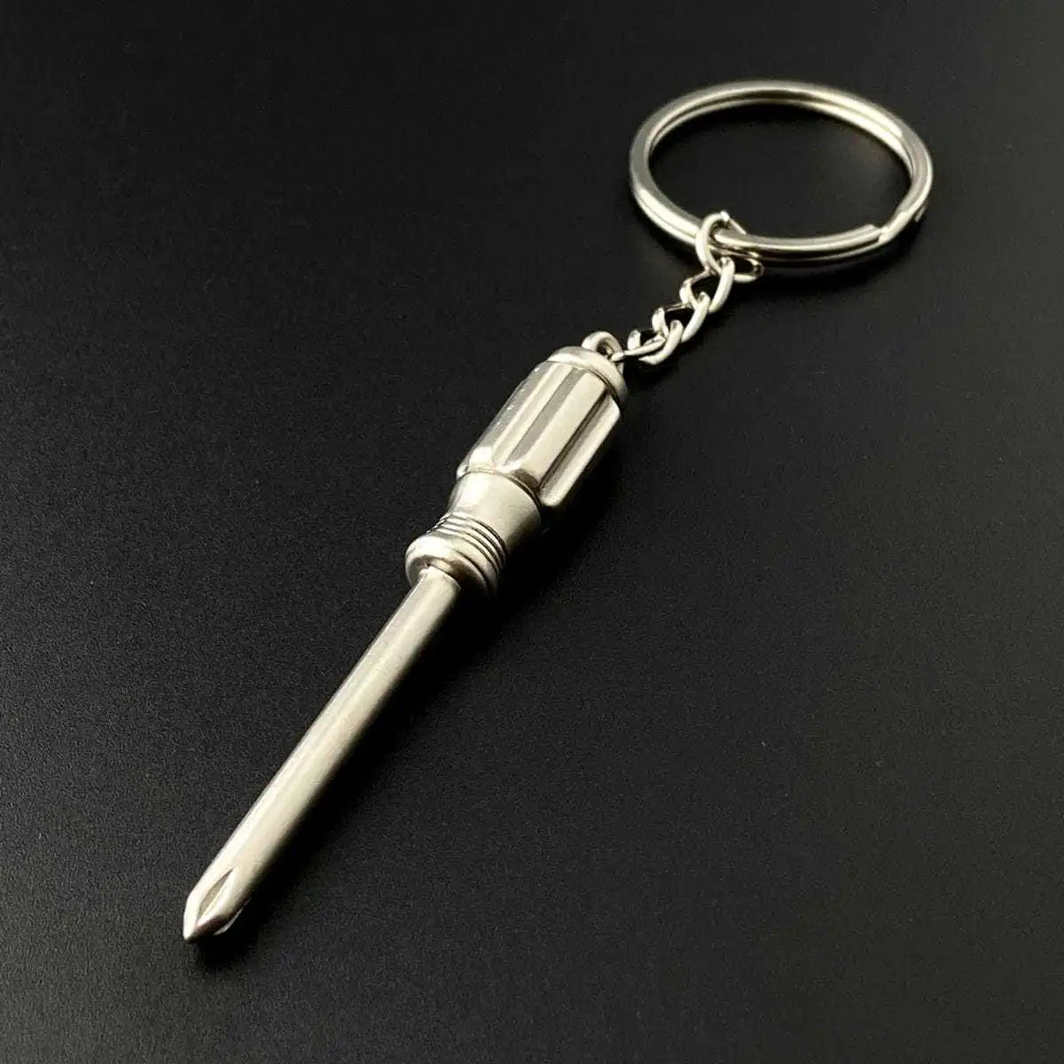 Construction Pretend Play Set Mini Multi DIY Toy Small Keyring Tools Metal Keychain Assorted Designs for Creative Play Gift Car