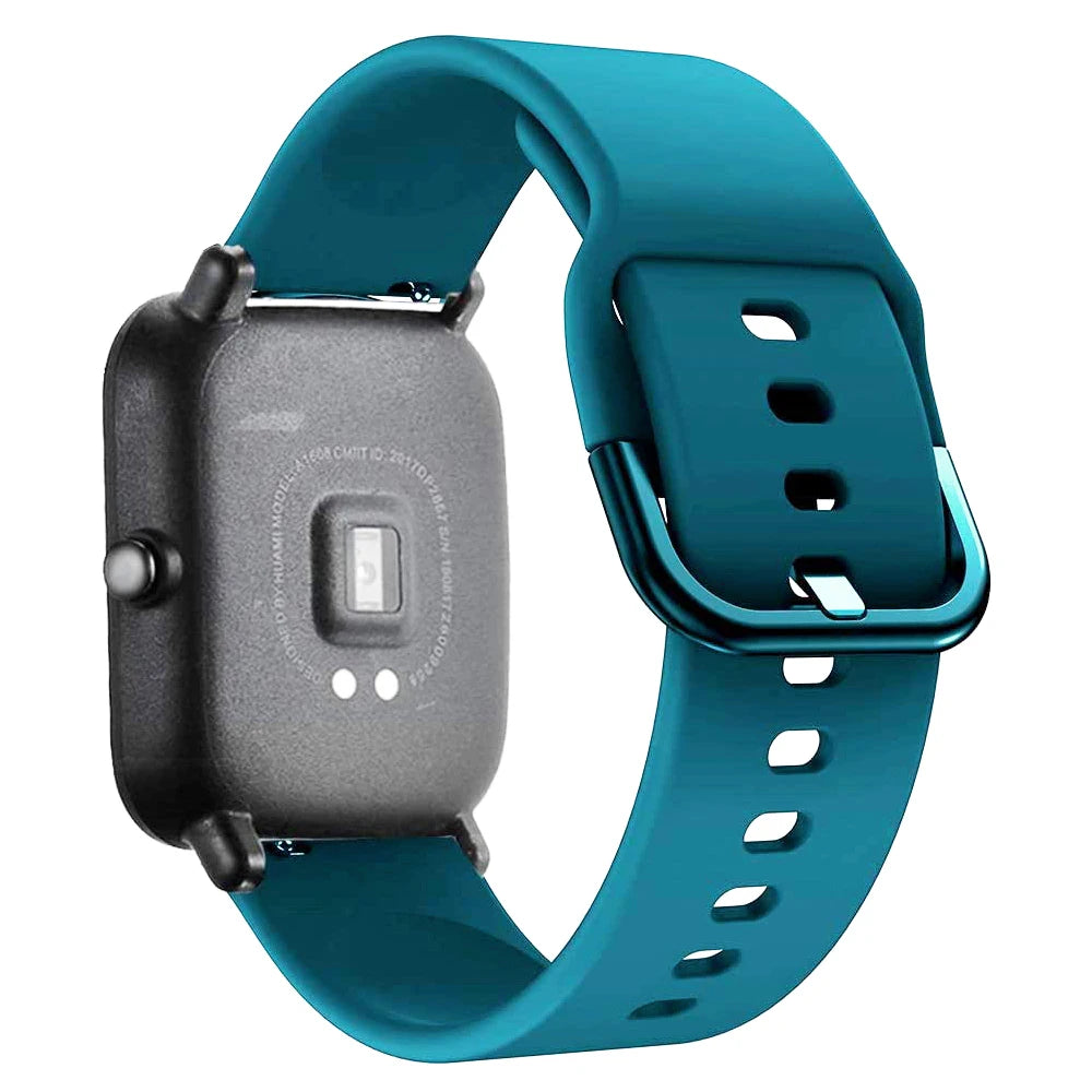 20mm/22mm Silicone band For Amazfit GTS/2/2e/3/4 GTS2 Mini/GTR 4/3/Pro/47mm/GTR2/2e/stratos/3 Bracelet Bip/U/S/lite Watch strap