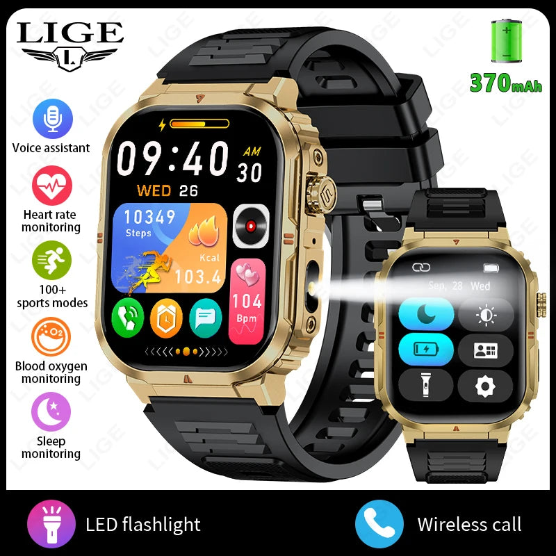 Men‘s Smart Watch 3ATM Waterproof Military Sport Fitness Women Smart Bracelet Blood Pressure Monitor Smartwatch Men Android iOS
