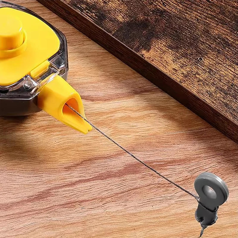 Chalk Line & Ink Marker Set - Woodworking and Construction Measuring Tools with Nylon Wire for Precision Marking