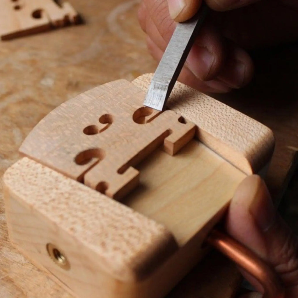 Viola Bridge Fitting Tool Wooden Construction Violin Bridge Fitting Tool for Luthiers