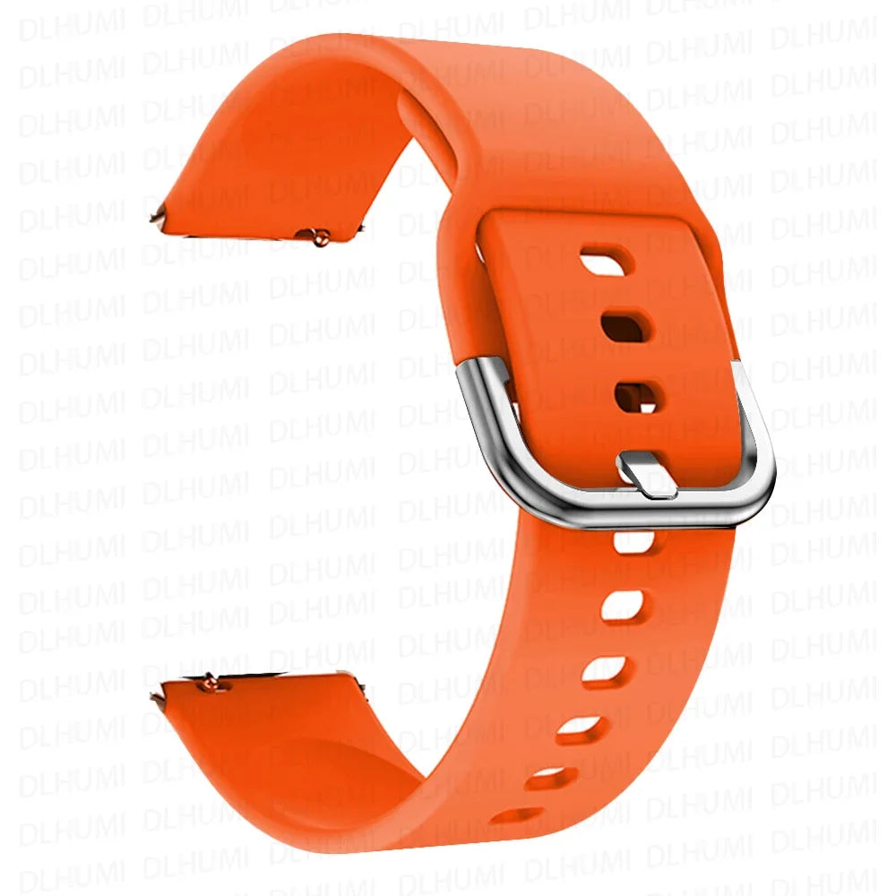 20mm/22mm Silicone band For Amazfit GTS/2/2e/3/4 GTS2 Mini/GTR 4/3/Pro/47mm/GTR2/2e/stratos 2/3 Bracelet Amazfit bip Watch strap