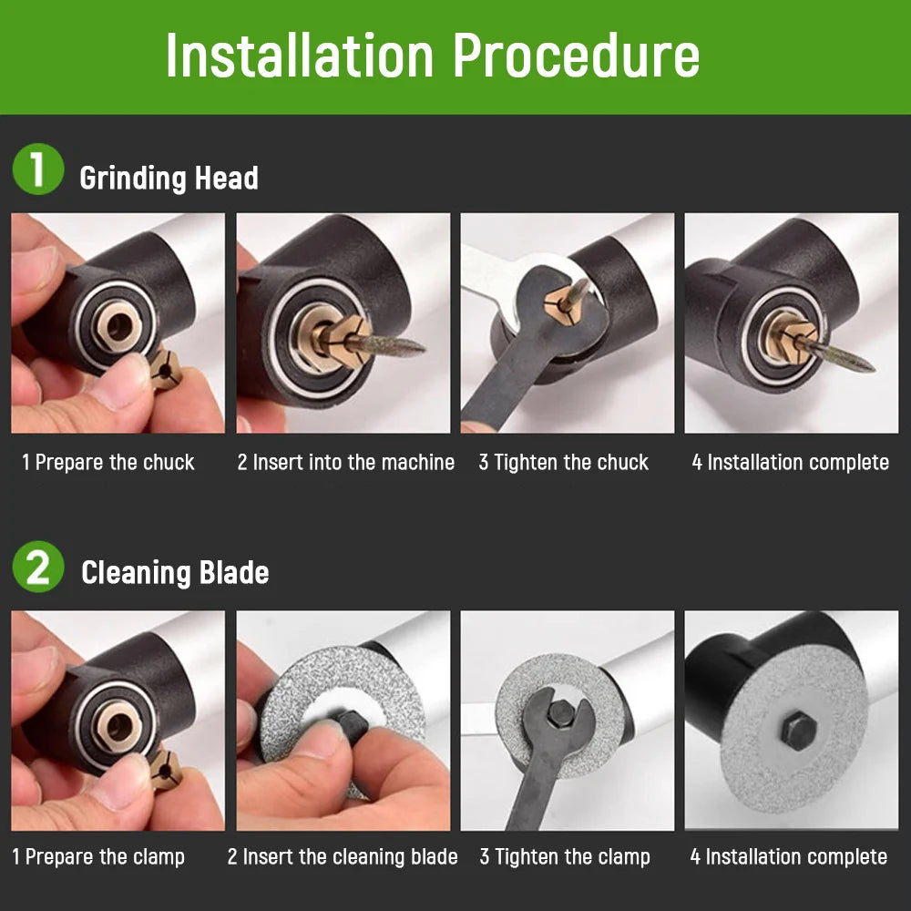 Electric Ceramic Tile Beauty Sewing Tool Electric Angle Grinder 6Speeds 90° Elbow Grout Cleaning Machine Grinder Sander Polisher