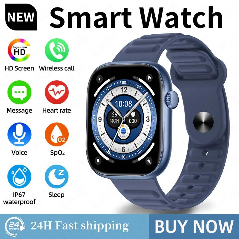 LIGE Smart Watch Man 1.83” HD Screen Custom Watch Face Women’s Health Monitor Watch Bluetooth Call Sports Smartwatches Fashion