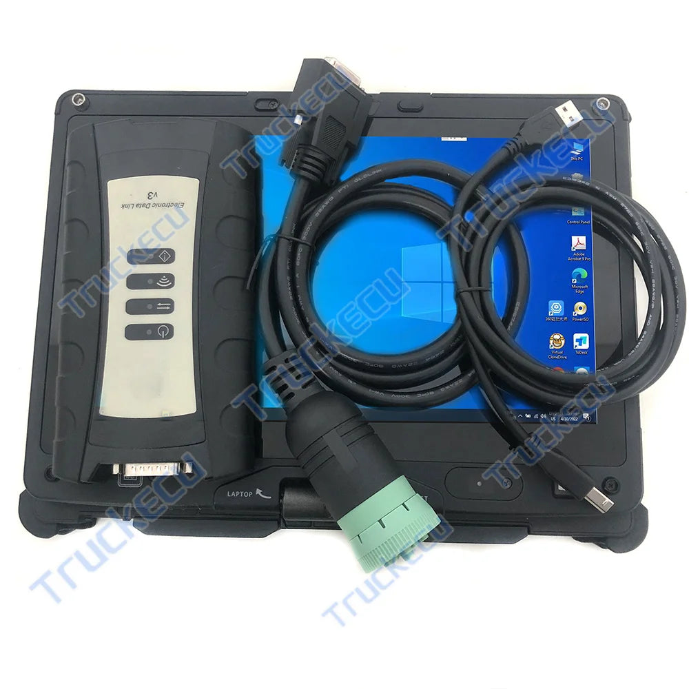 Getac V110 Laptop AG CF Agriculture Construction Electronic DataLink JD EDL V3 Service EDL V3 Wifi Diagnostic Tool Cable Advisor