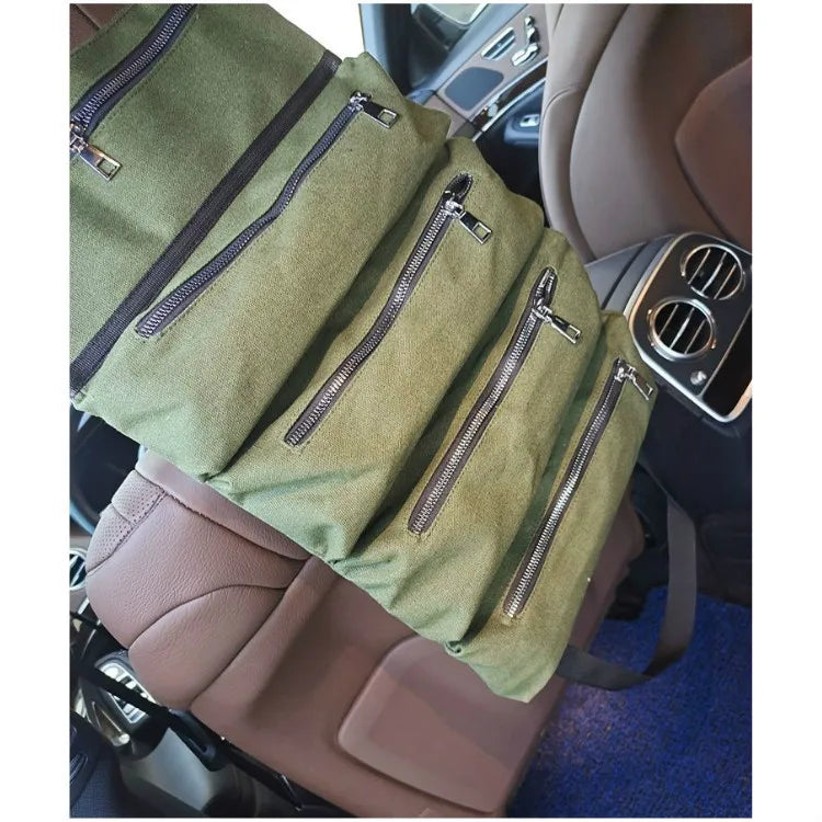 Multifunctional car seat back storage bag