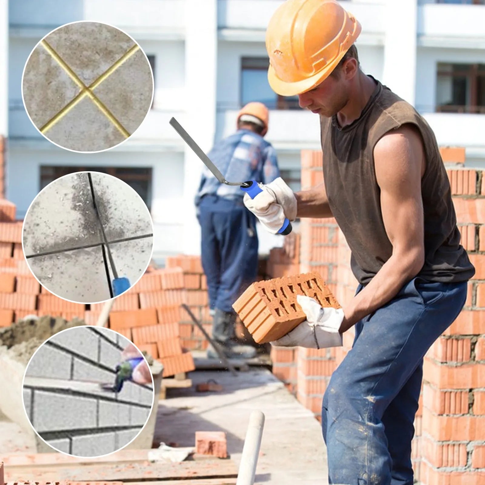 Concrete Tools Portable Grouting Tools Tuck Pointer  Cement Trowel For Construction Sites Home Renovations Plastering