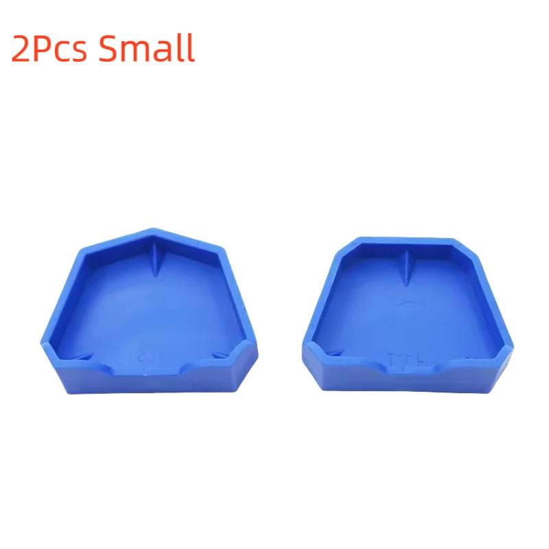 2/6Pcs Dental Model Base Silicon Plaster Model Base Denture Impression Trays Dentistry Former Base Kit Dentist Laboratory Tools