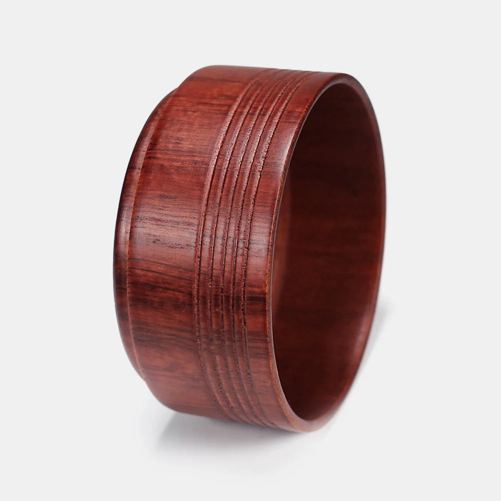 Wooden Shaving Bowl Portable Men Shave Supply Ergonomic Design Spacious Interior Durable Construction Shaving Tool