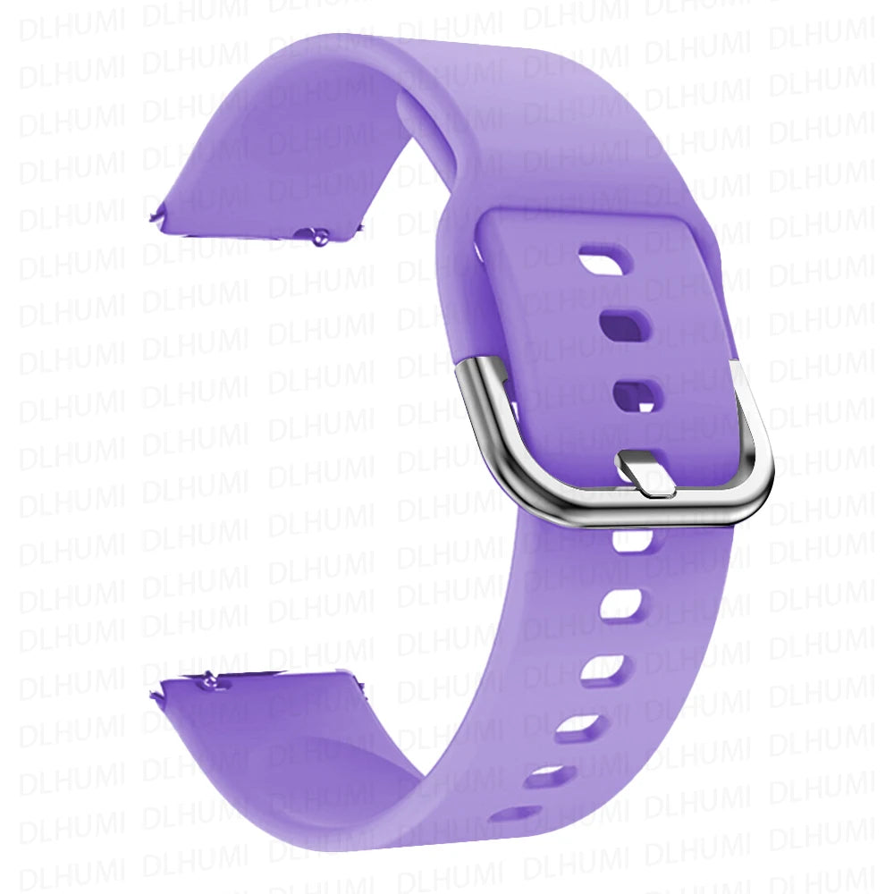 20mm/22mm Silicone band For Amazfit GTS/2/2e/3/4 GTS2 Mini/GTR 4/3/Pro/47mm/GTR2/2e/stratos 2/3 Bracelet Amazfit bip Watch strap