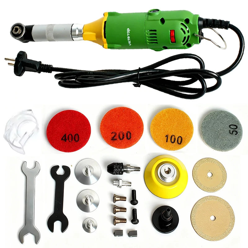Electric Ceramic Tile Beauty Sewing Tool Electric Angle Grinder 6Speeds 90° Elbow Grout Cleaning Machine Grinder Sander Polisher