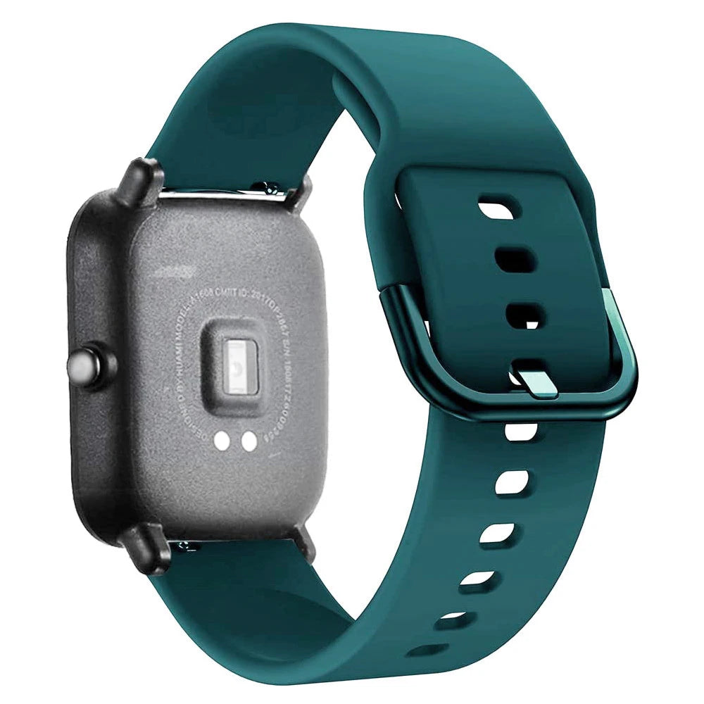 20mm/22mm Silicone band For Amazfit GTS/2/2e/3/4 GTS2 Mini/GTR 4/3/Pro/47mm/GTR2/2e/stratos/3 Bracelet Bip/U/S/lite Watch strap