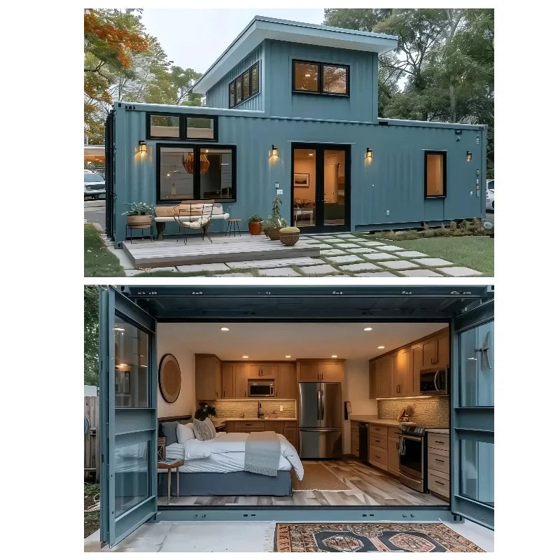 Container House 2 3 Bedrooms Luxury Mobile Living Villa Hotel 40FT 20FT Prefab Modular Expandable House