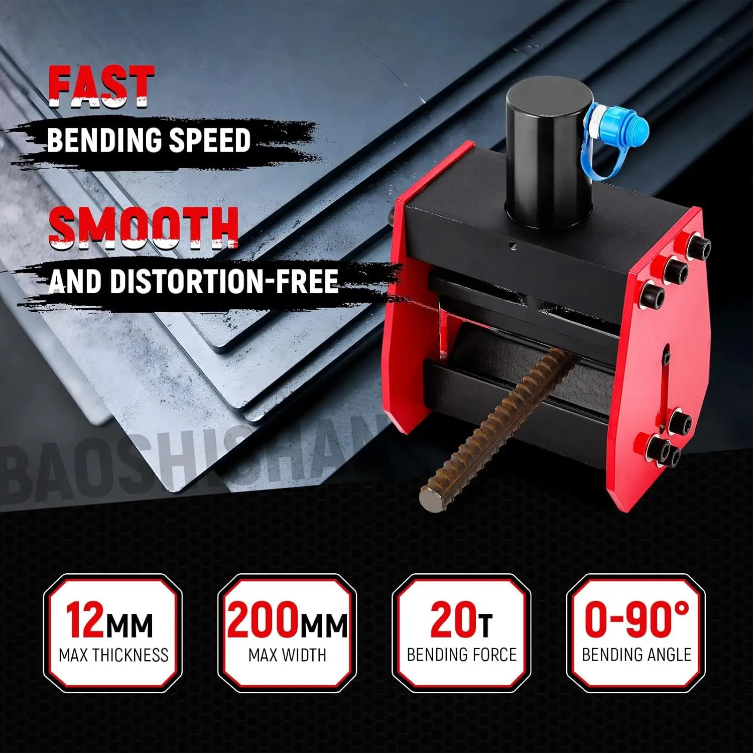 Hot Selling CB-200A 20T Hydraulic Copper Busbar Bender Construction Tool for 12mm Thickness Steel Busbar Bending