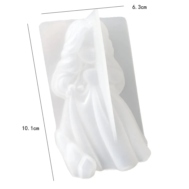 3D Cute Princess Silicone Candle Mould Angel Girl Soap Resin Plaster Making Mold DIY Human Chocolate Baking Tool Home Decor Gift