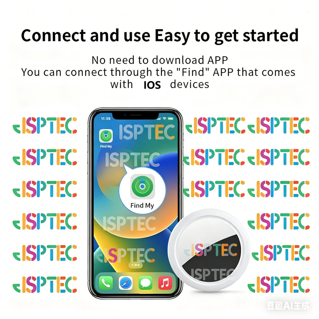 JSPTEC Air tag Bluetooth GPS Trackers IPX 5 Waterproof Sport Tracking Find My Elderly Kids Pets Available Mini Finders For IOS