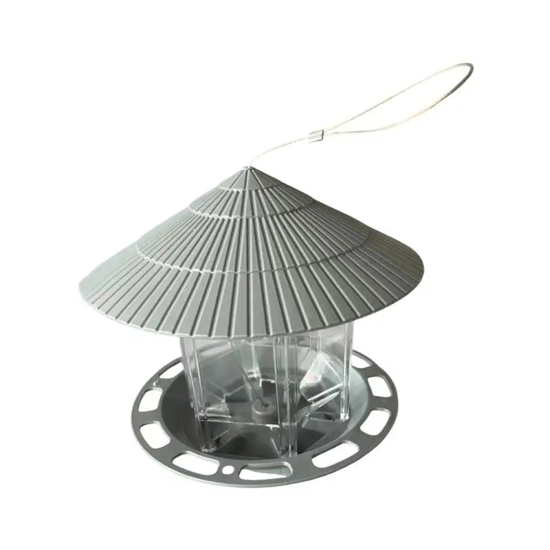 New Waterproof Garden Gazebo Hanging Wild Bird Feeder Outdoor Container With Hang Rope Pet Birds Feeding House Type Bird Feeder