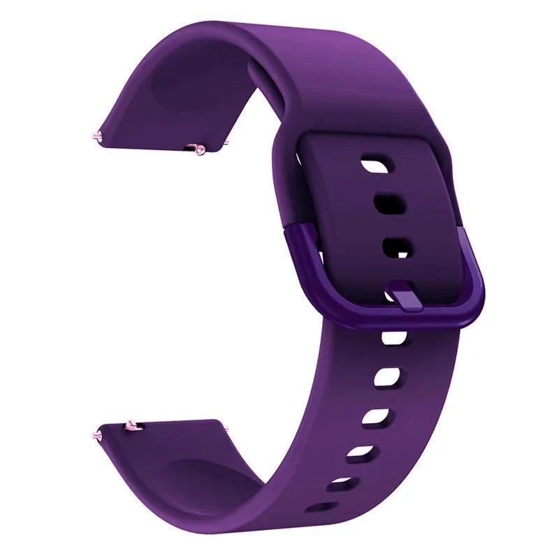 20mm/22mm Silicone band For Amazfit GTS/2/2e/3/4 GTS2 Mini/GTR 4/3/Pro/47mm/GTR2/2e/stratos 2/3 Bracelet Amazfit bip Watch strap