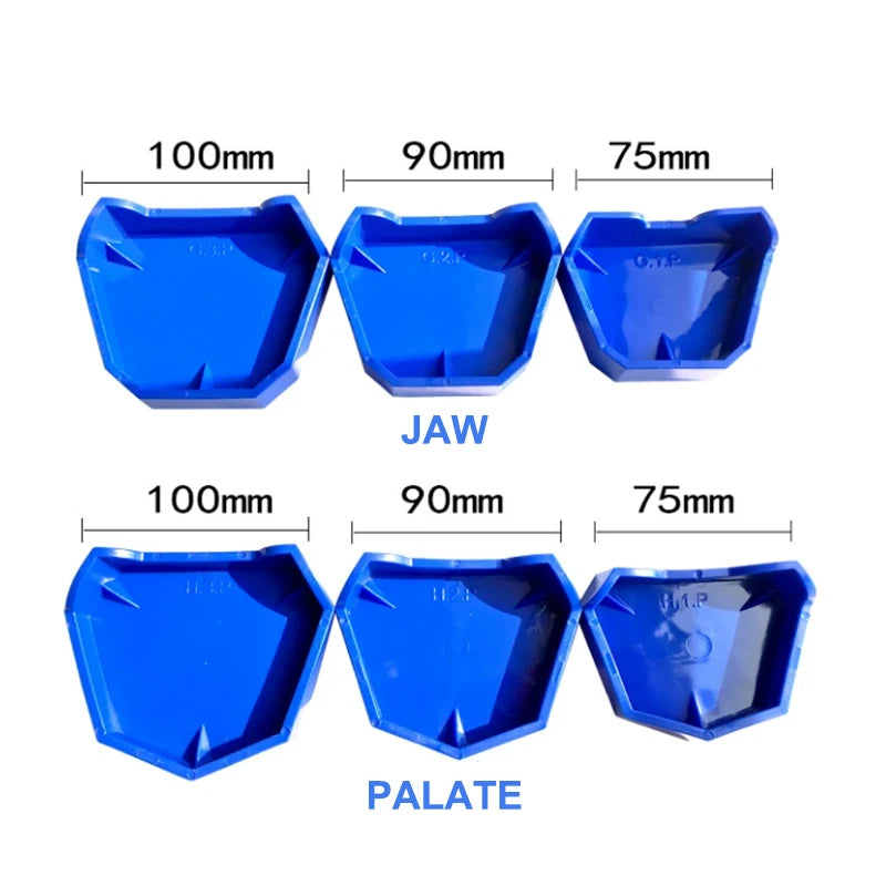 2/6Pcs Silicone  Dental Model Base Set Silicone Plaster Model Base Dental Lab Denture Impression Tray Former Base Dentist Tools