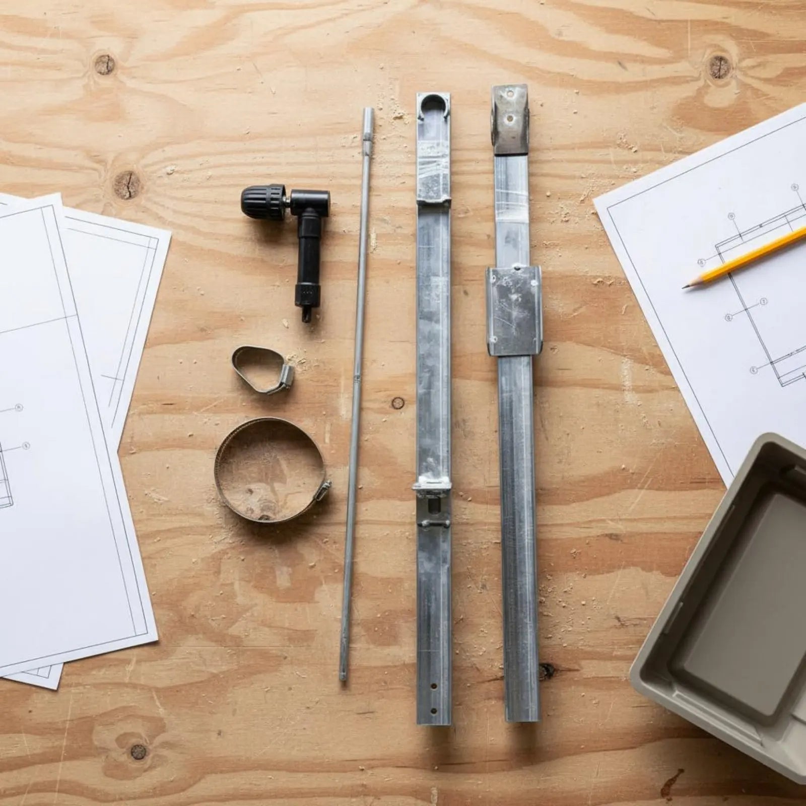 Corrugated Roof Drill Attachment Long Reach Roof Screw Driver Hand Tools Easy Installation Construction Hardware for Roofing