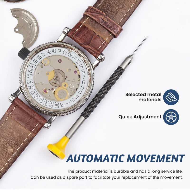 for ETA 2824-2 SELLITA SW200 White 3H Mechanical Watch Clock Movement-A49I