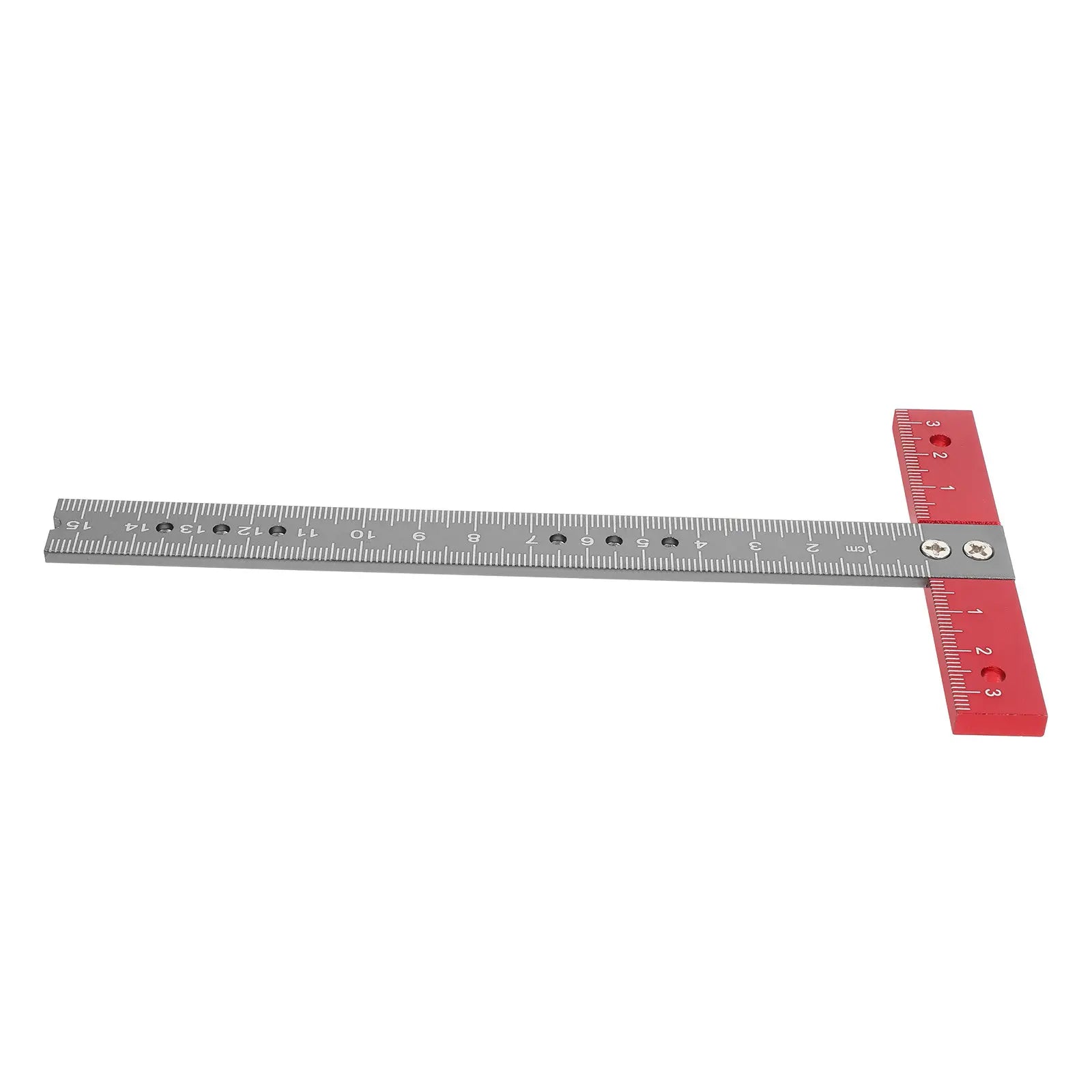 T-Shaped Aluminum Alloy Right Angle Ruler Precision Measuring Tool for Woodworking Carpentry Metalworking Construction Drafting